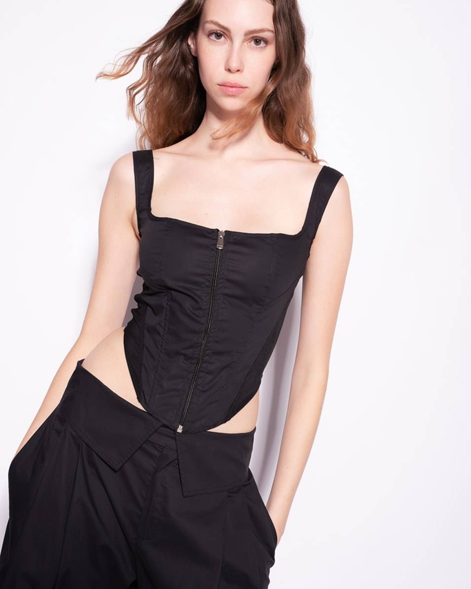 Pinko Bustier Aus Popeline