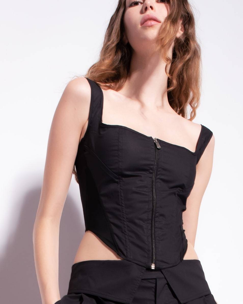 Pinko Bustier Aus Popeline