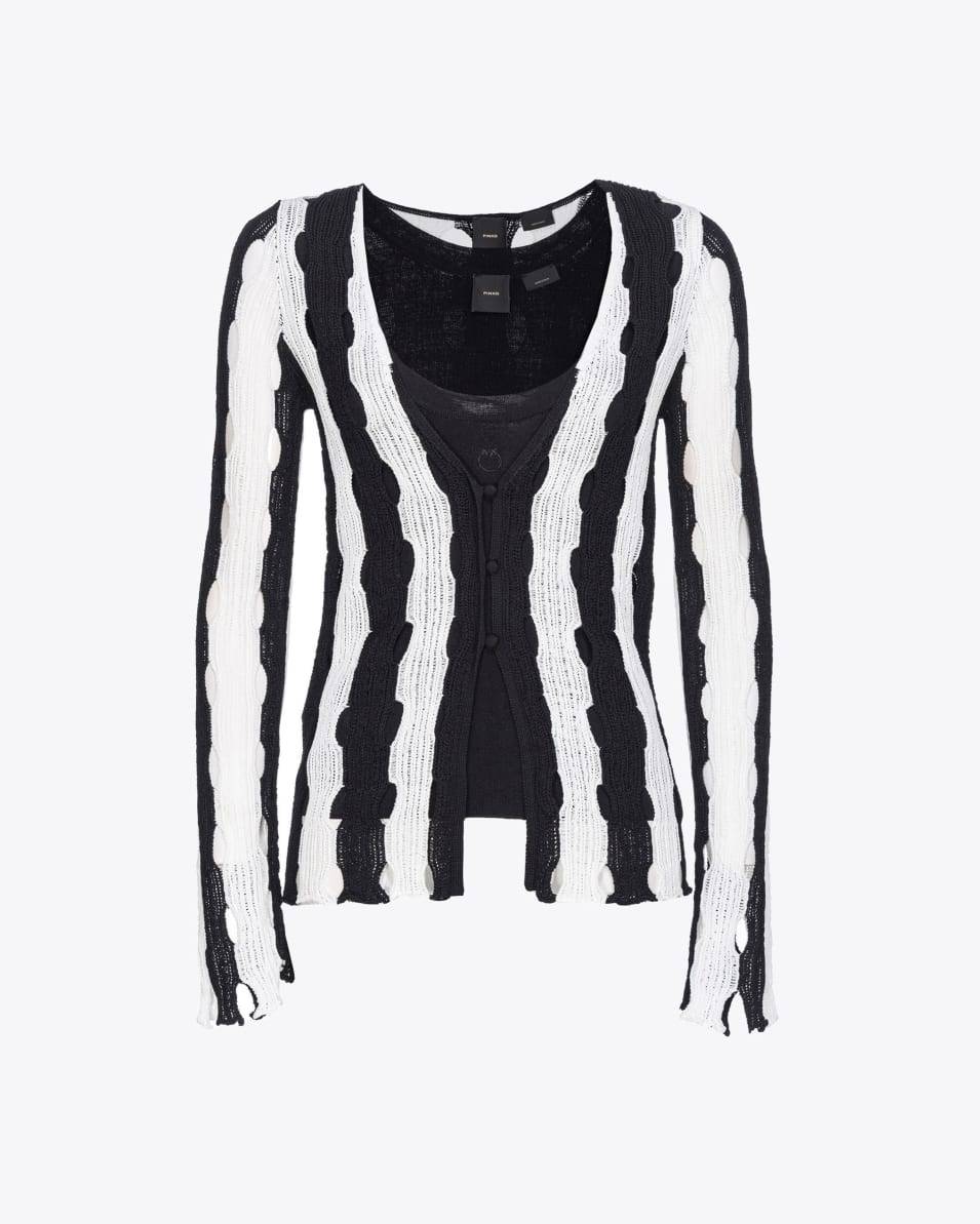 Pinko Cardigan aus Lochstrick