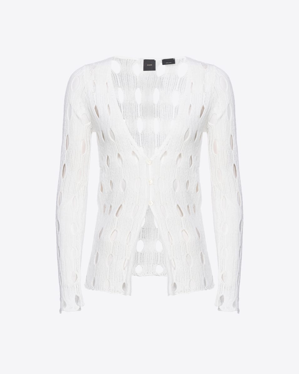 Pinko Cardigan aus Lochstrick