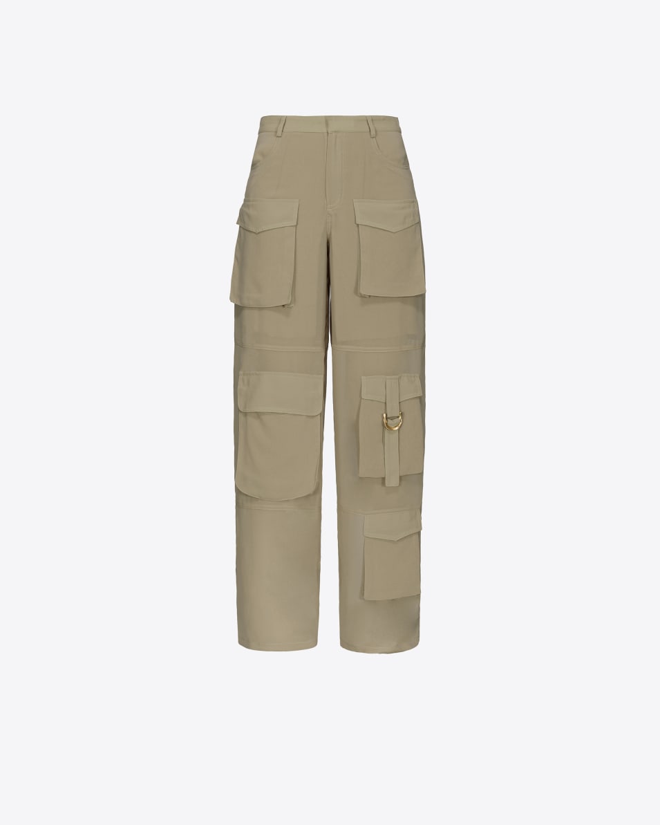 Pinko Cargohose Aus Georgette