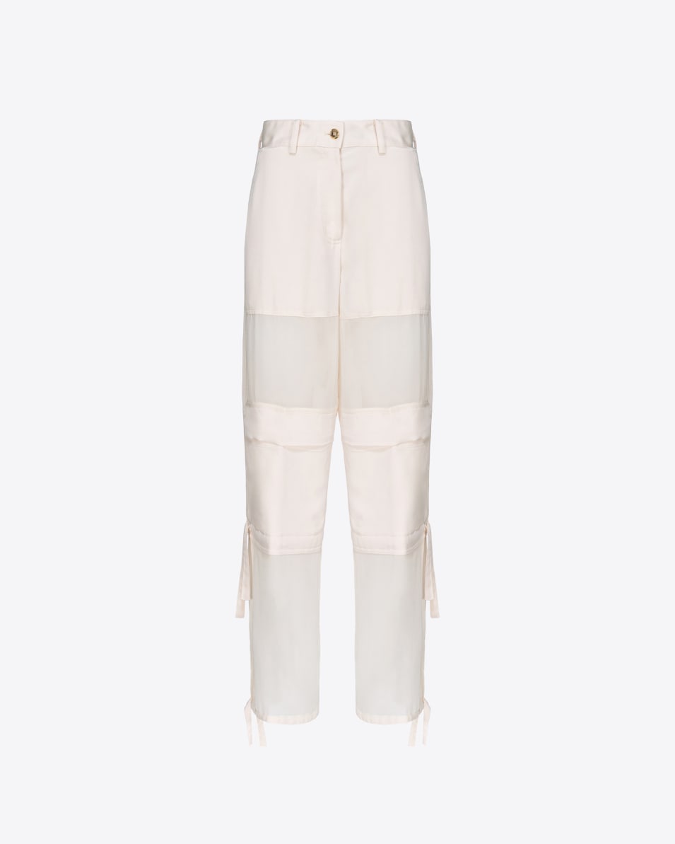 Pinko Cargohose aus Satin und Georgette