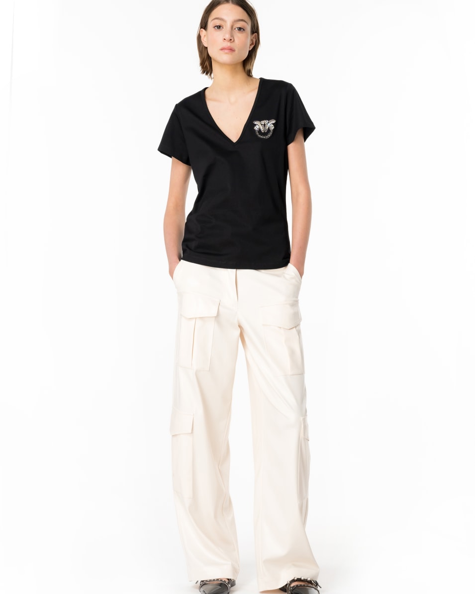 Pinko Cargohose In Wet-Optik