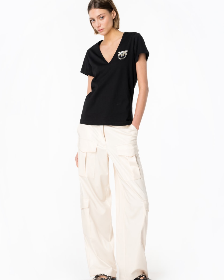 Pinko Cargohose In Wet-Optik