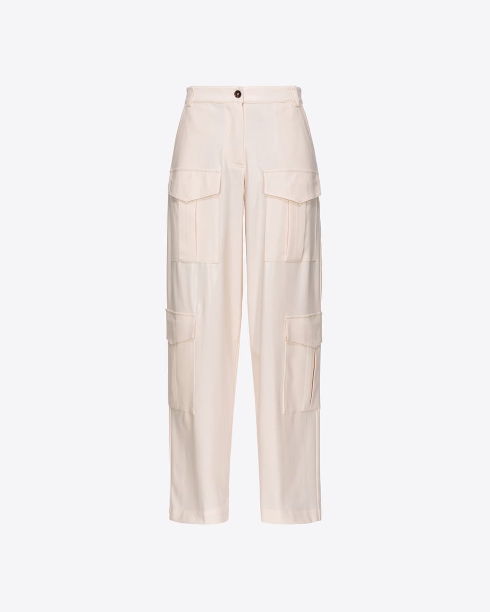 Pinko Cargohose in Wet-Optik