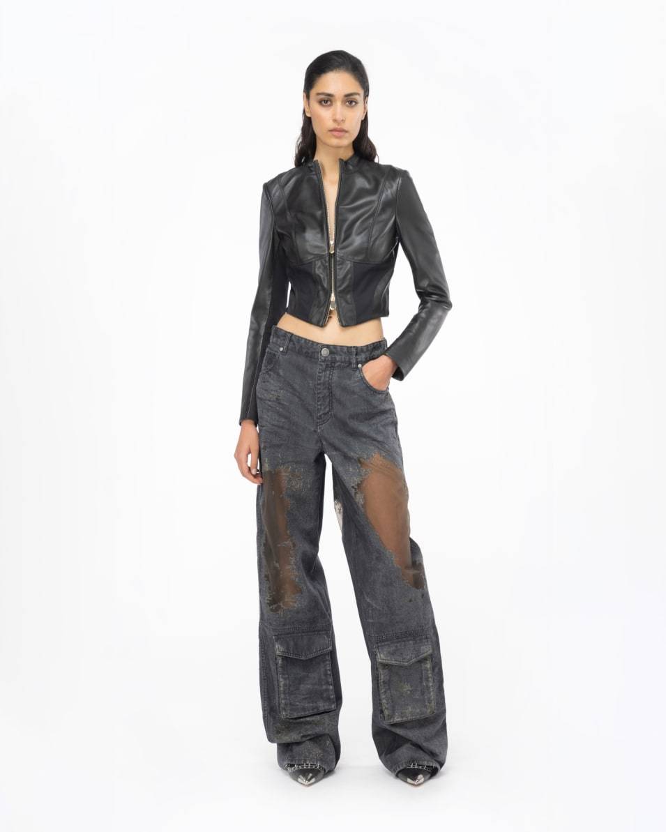 Pinko Cargojeans Denim Dévoré