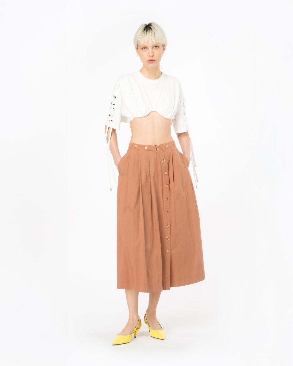 Pinko Crop-Oberteil Mit Kreuzschnürung