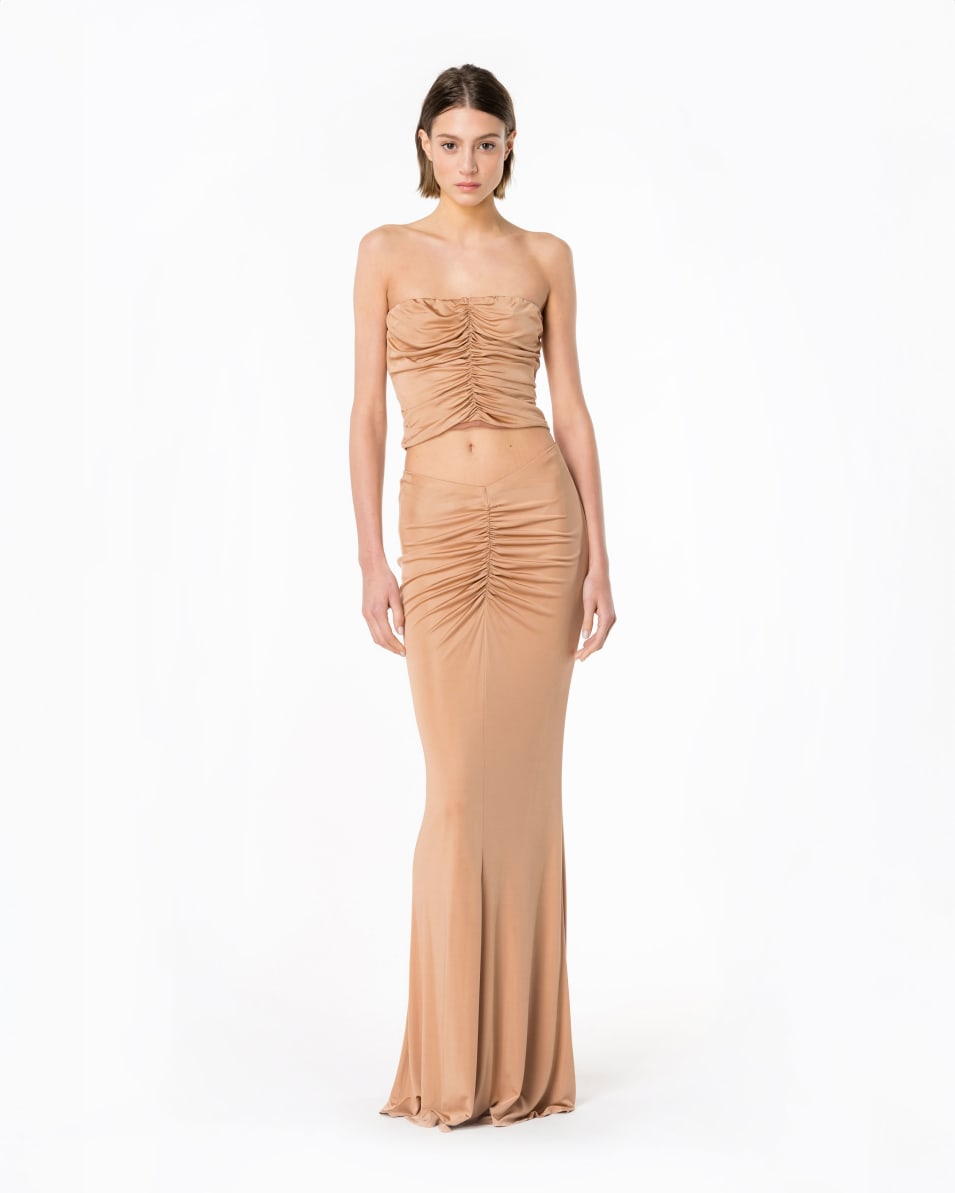 Pinko Crop Top Aus Glänzendem Jersey