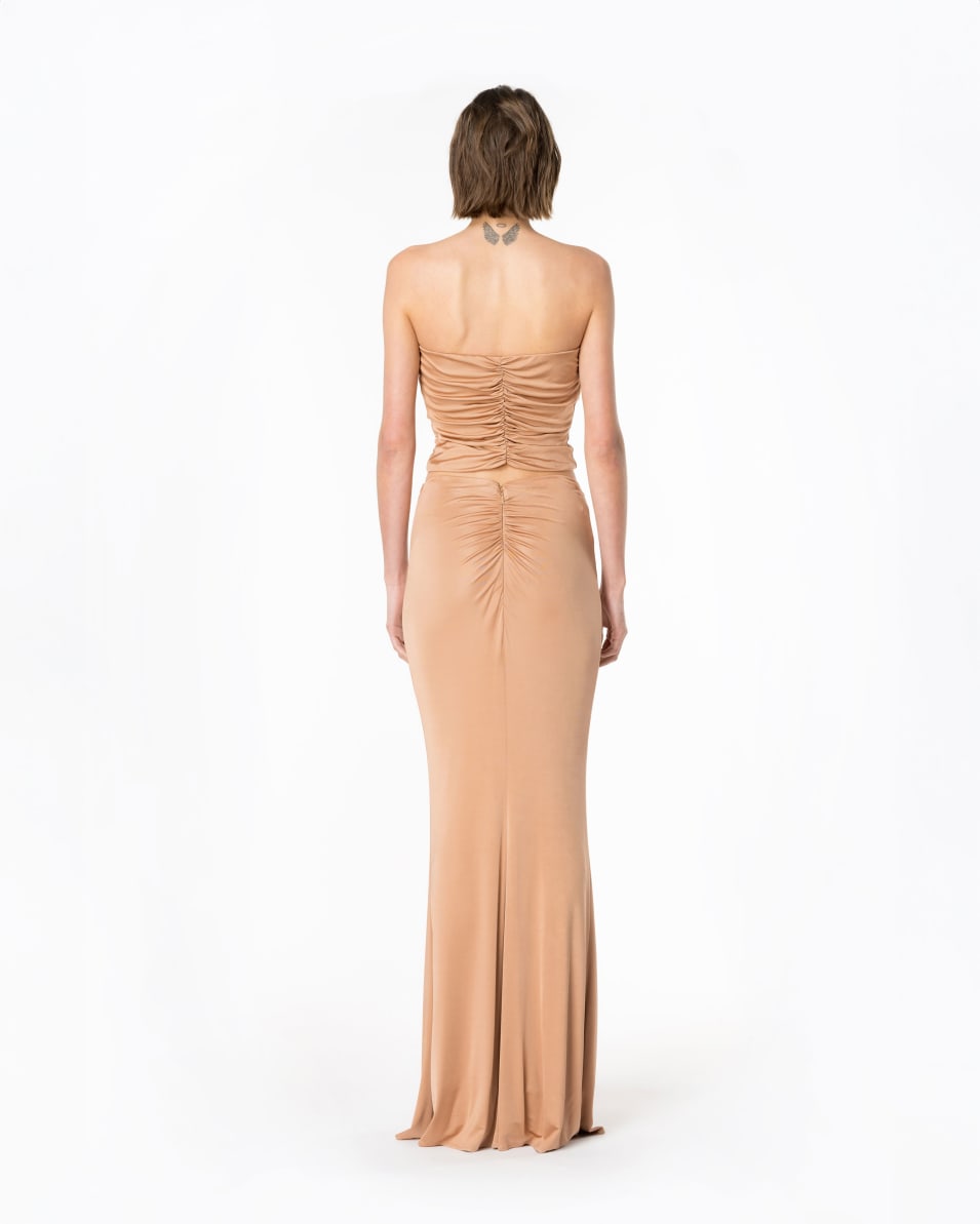 Pinko Crop Top Aus Glänzendem Jersey