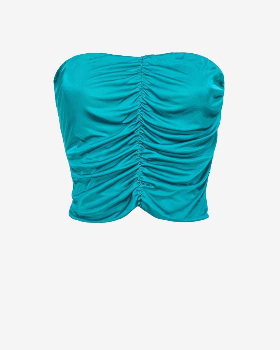 Pinko Crop Top Aus Glänzendem Jersey