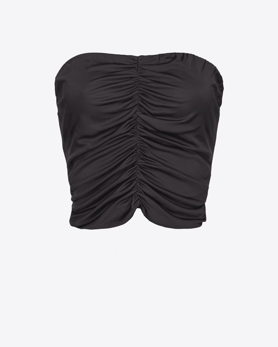 Pinko Crop Top aus glänzendem Jersey