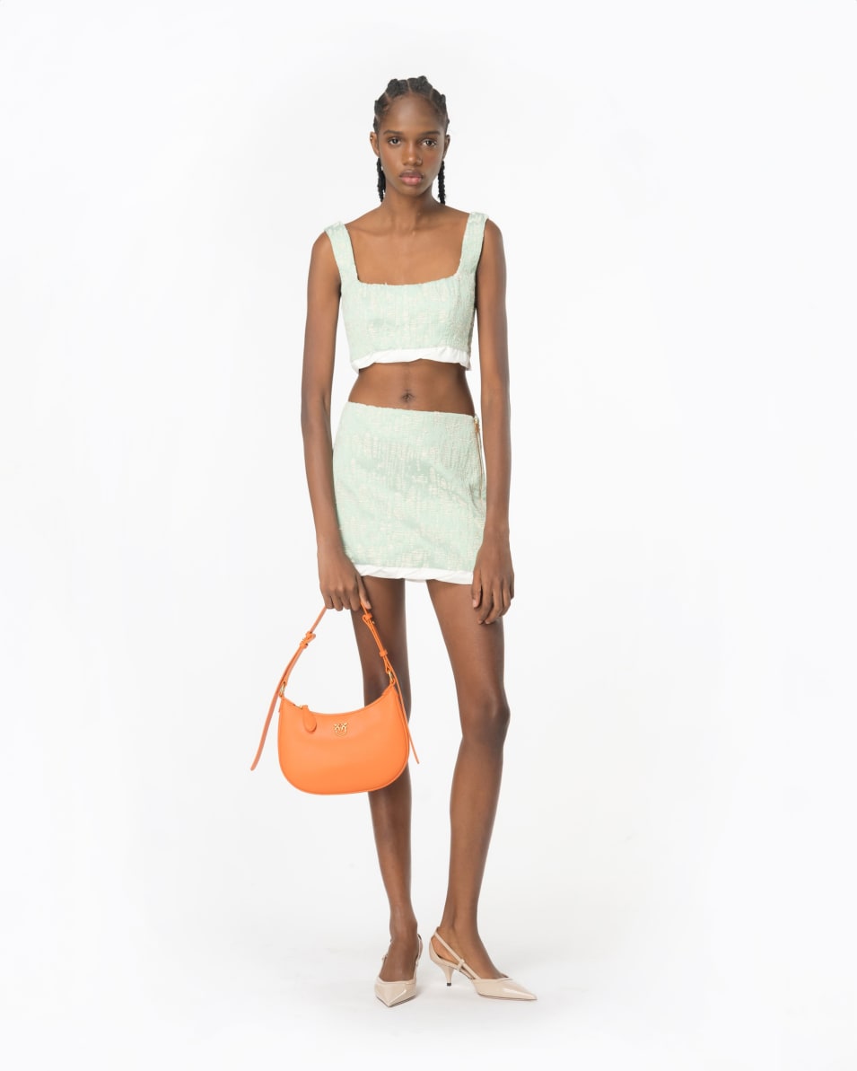 Pinko Crop-Top Aus Lurex-Flechtgewebe