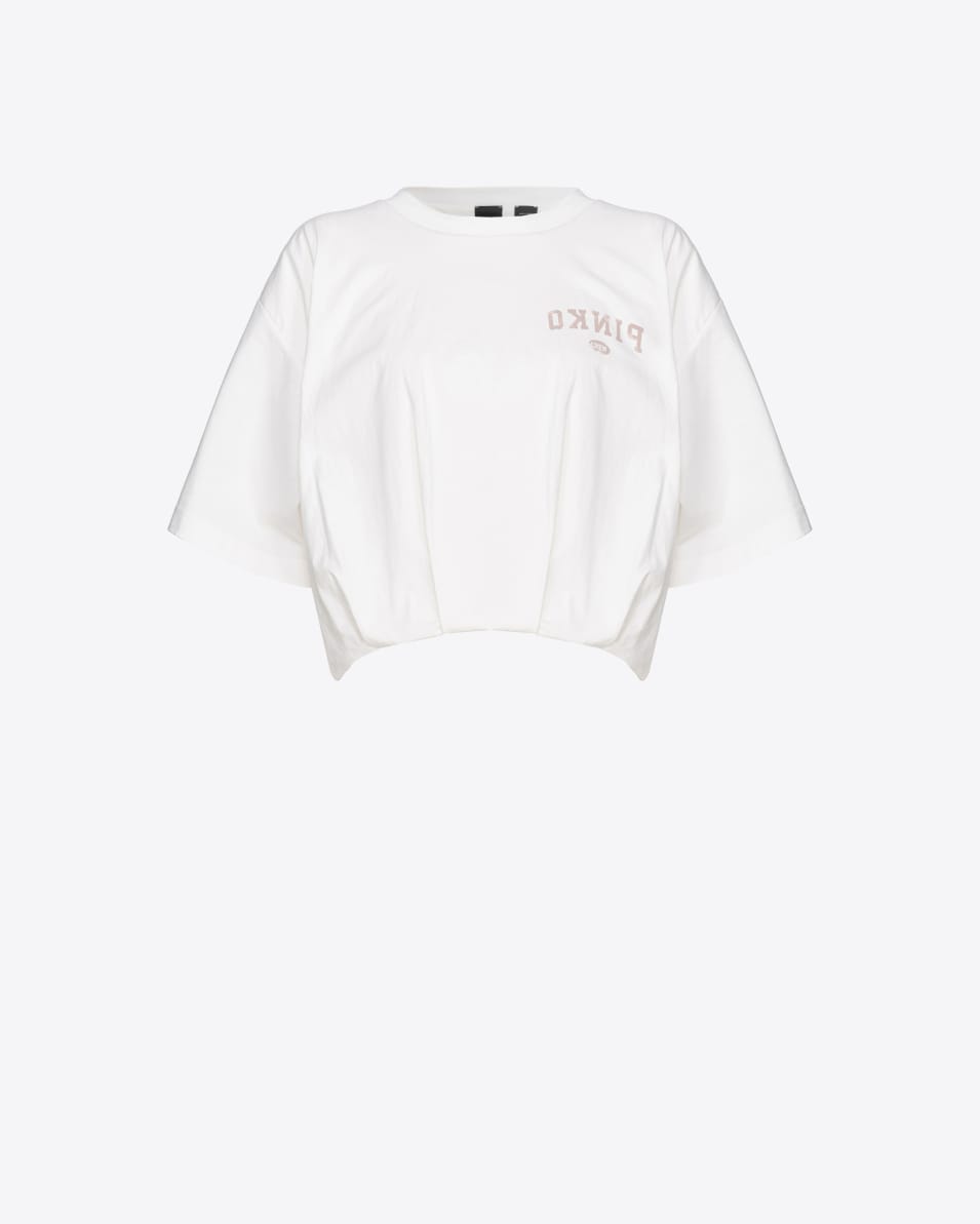 Pinko Cropped-T-Shirt mit Logoprint