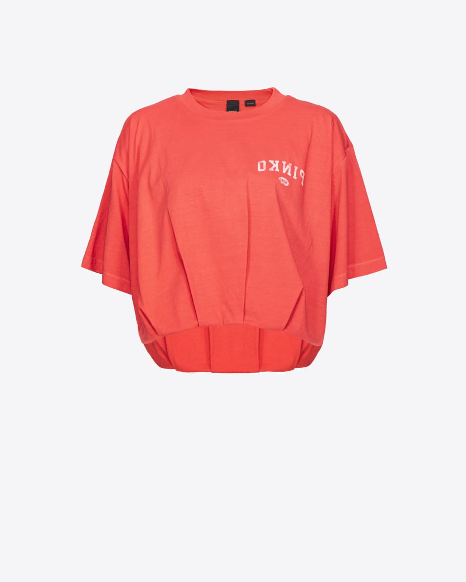 Pinko Cropped-T-Shirt mit Logoprint