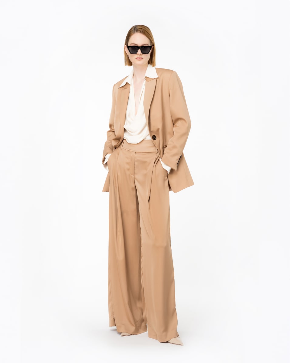 Pinko Drapierte Bluse Aus Seidenmix