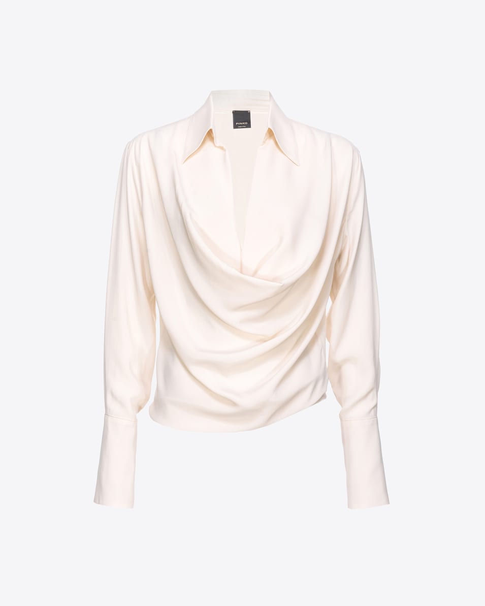 Pinko Drapierte Bluse Aus Seidenmix
