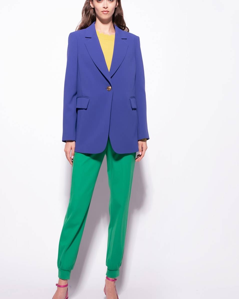 Pinko Einreihiger Blazer Aus Stretch-Crêpe