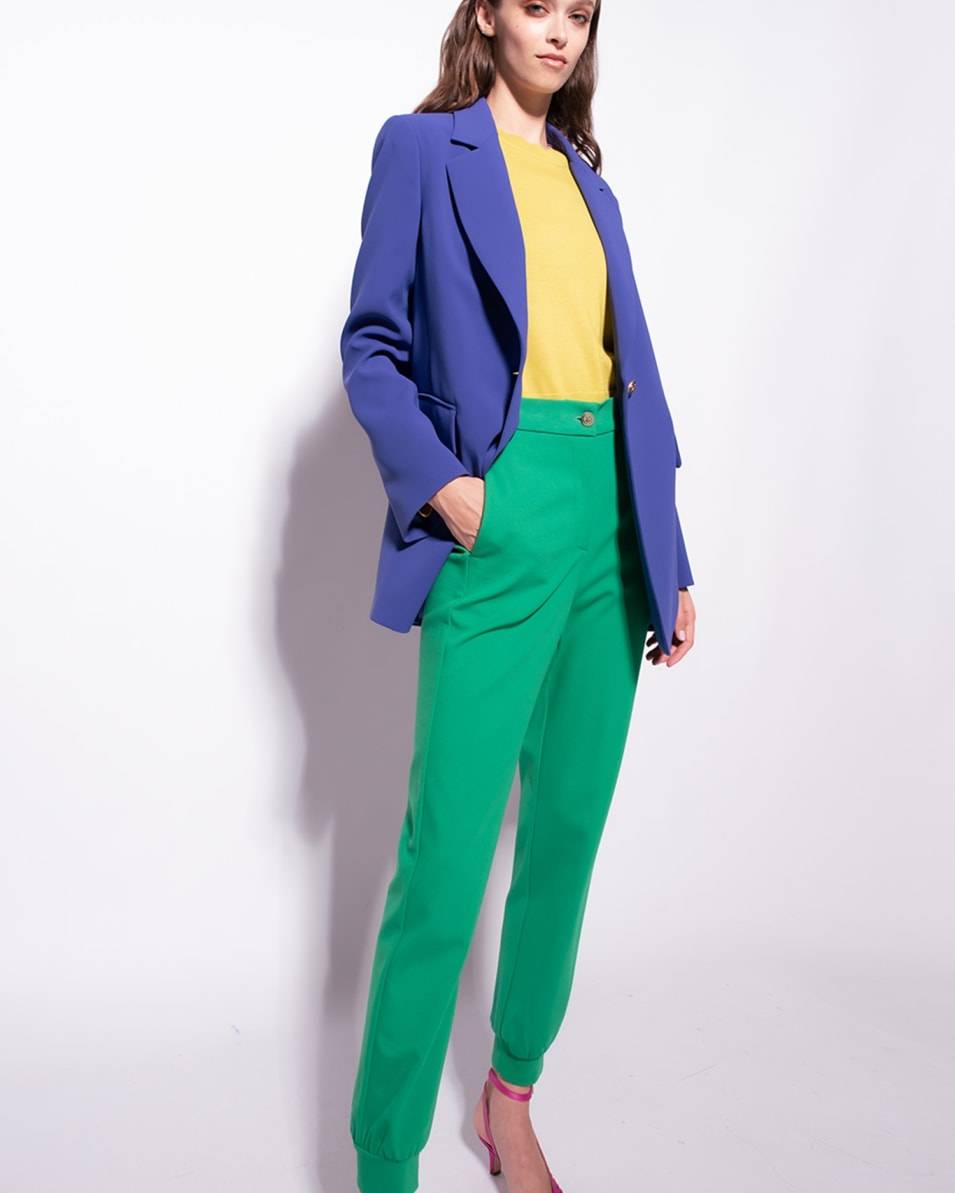 Pinko Einreihiger Blazer Aus Stretch-Crêpe