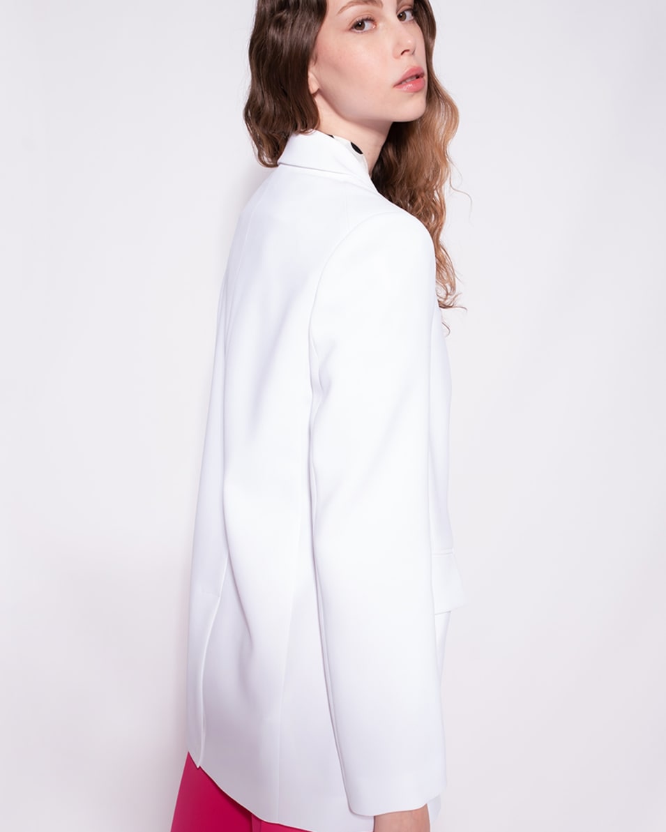 Pinko Einreihiger Blazer Aus Stretch-Crêpe