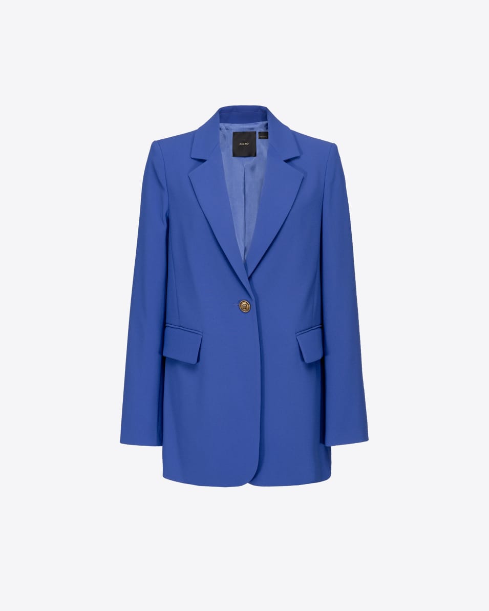 Pinko Einreihiger Blazer Aus Stretch-Crêpe