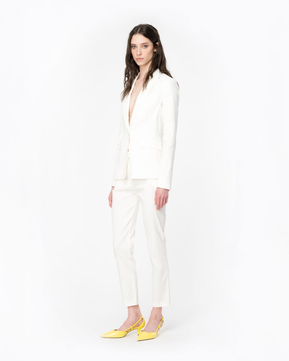 Pinko Einreihiger Blazer Aus Stretch-Leinen