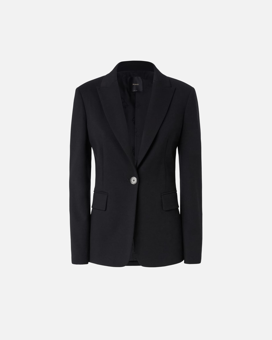 Pinko Einreihiger Blazer aus technischem Gewebe