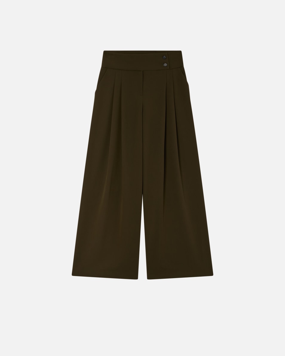 Pinko Elegante Hose mit weitem Bein und Bundfalten