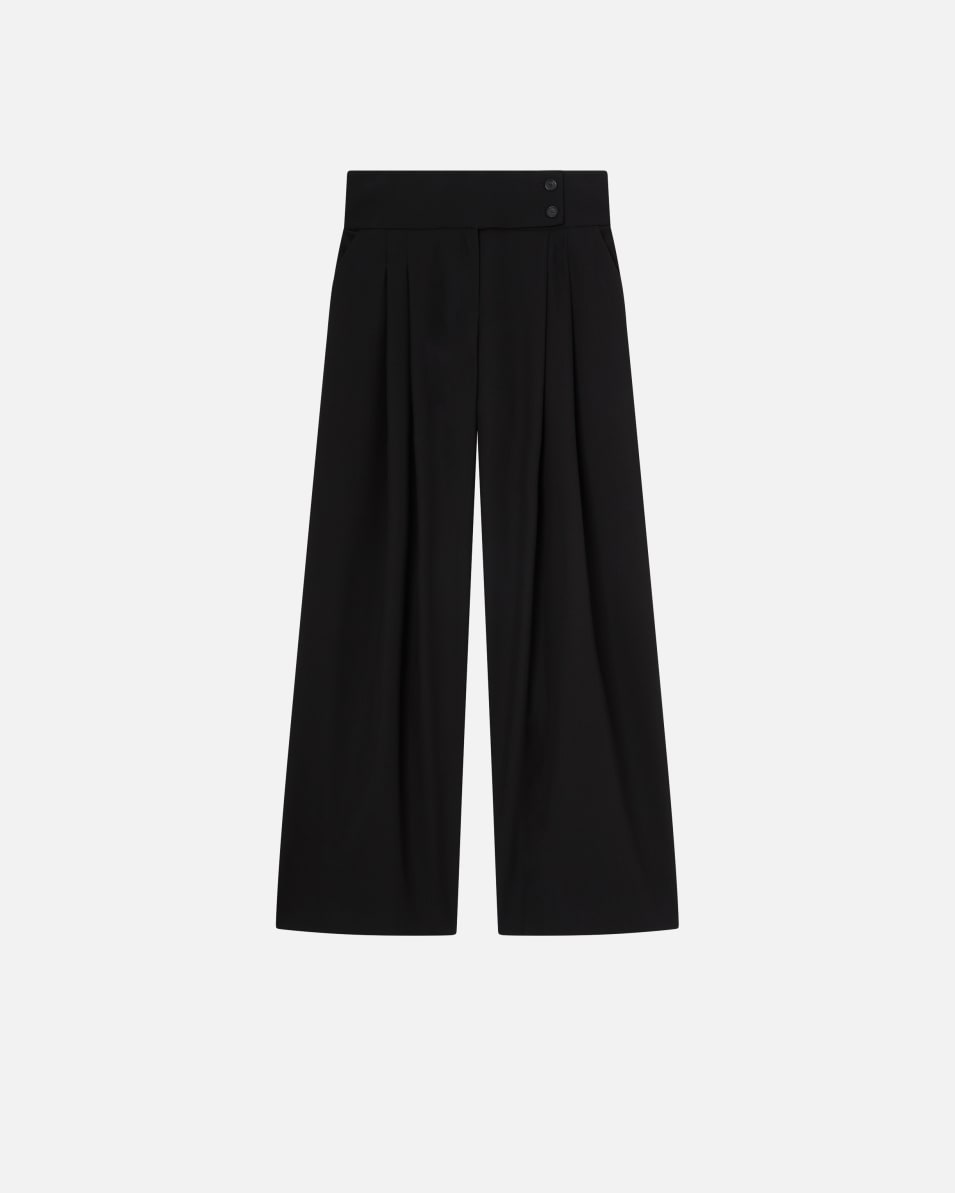 Pinko Elegante Hose mit weitem Bein und Bundfalten