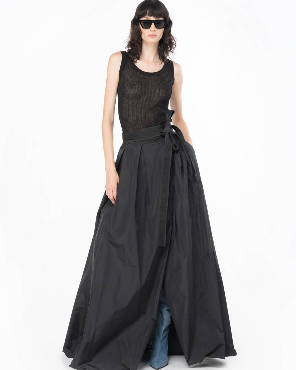 Pinko Eleganter Maxirock Aus Taft