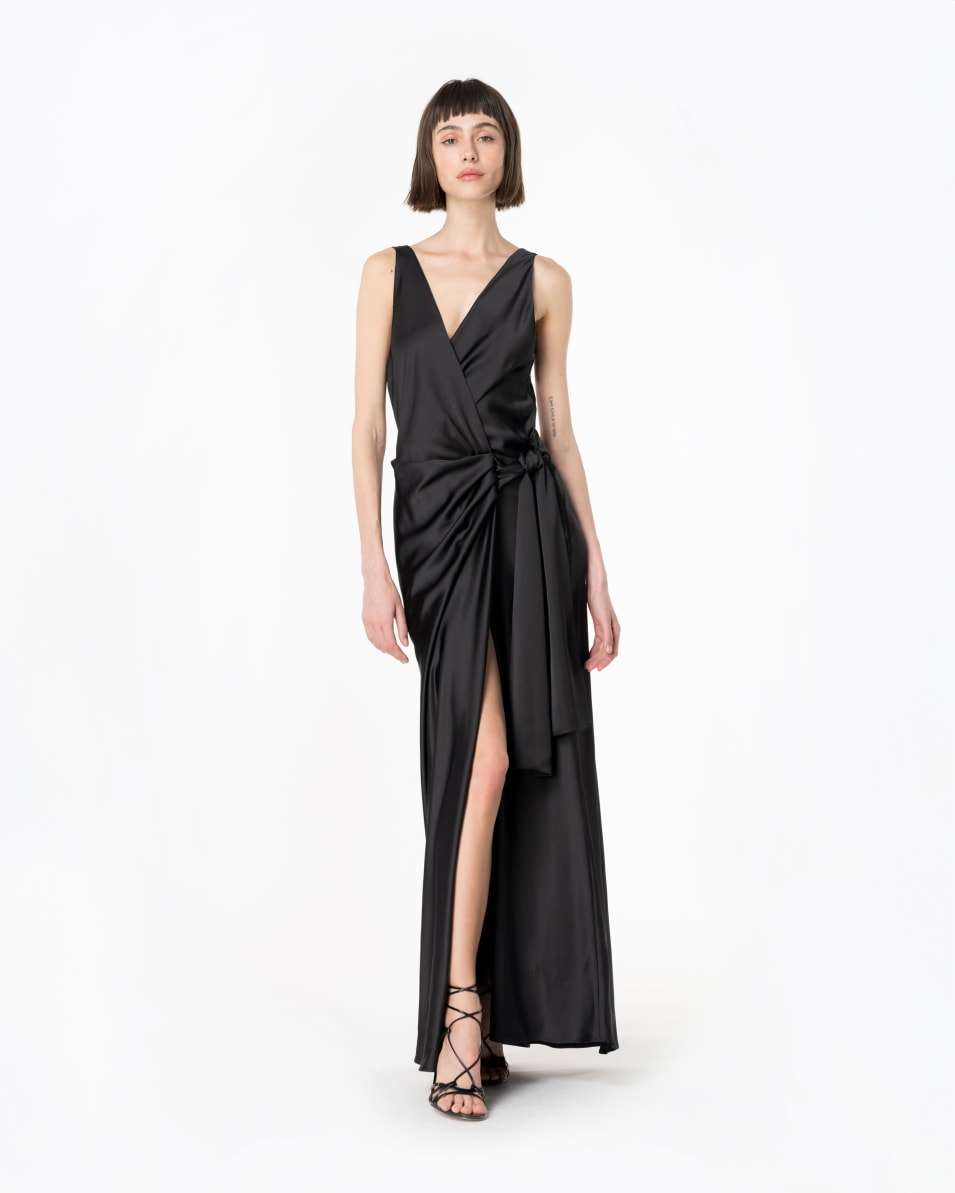 Pinko Elegantes Kleid Aus Strukturiertem Satin