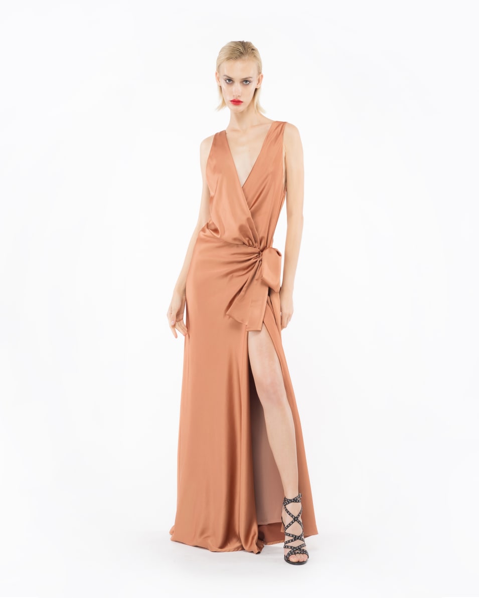 Pinko Elegantes Kleid Aus Strukturiertem Satin