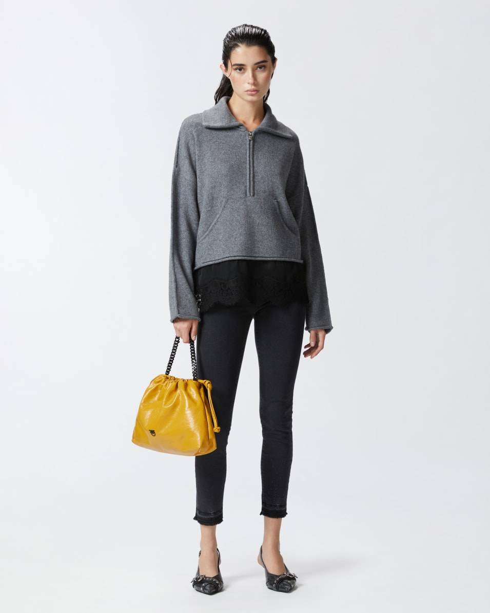 Pinko Enge Skinny-Jeans Aus Schwarzem Denim