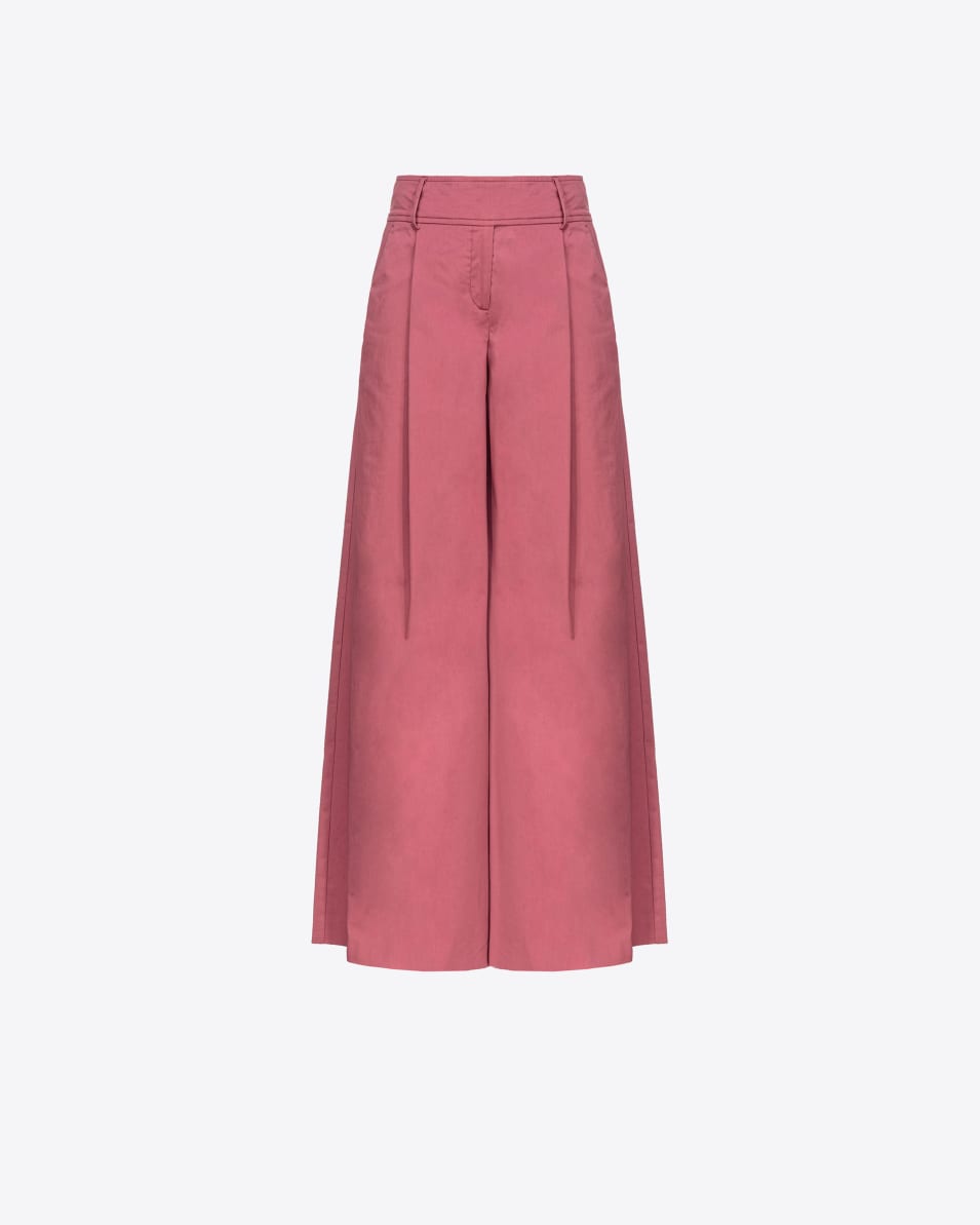 Pinko Extra weite Hose aus technischem Satin