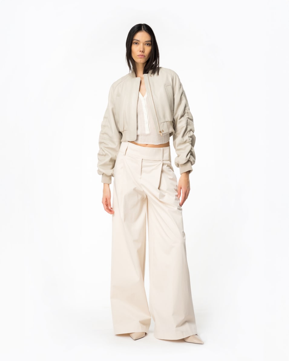 Pinko Extra Weite Hose Aus Technischem Satin