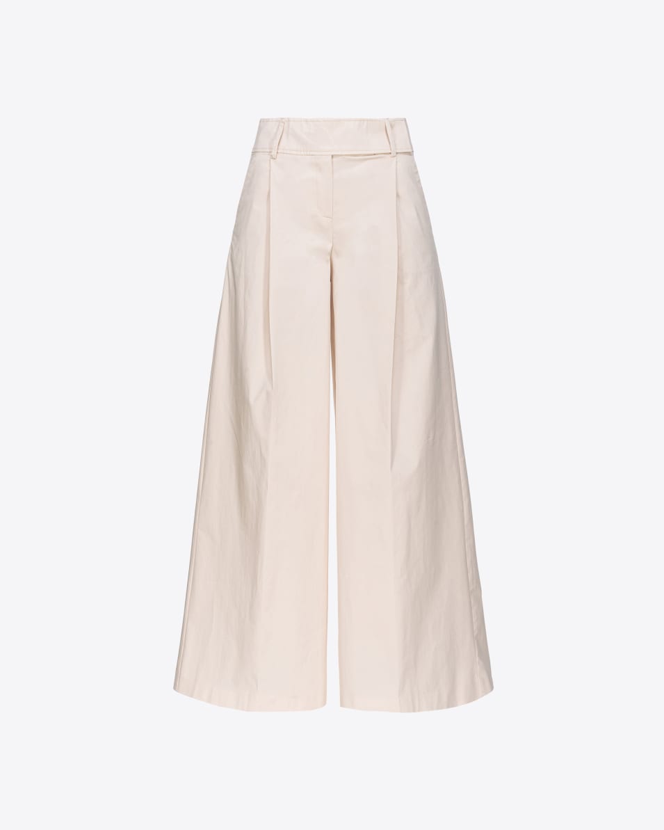 Pinko Extra weite Hose aus technischem Satin