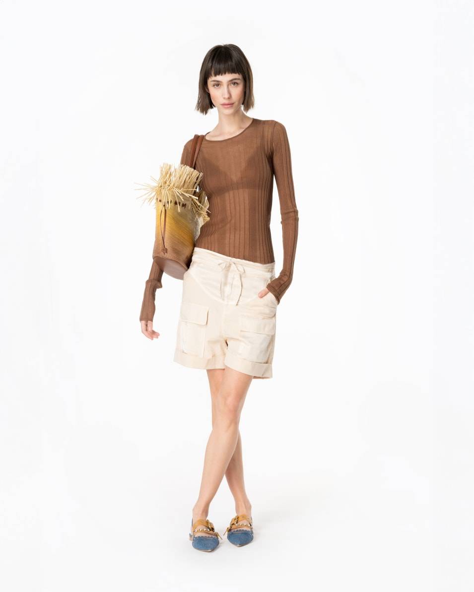 Pinko Fließende Shorts Mit Maxitaschen