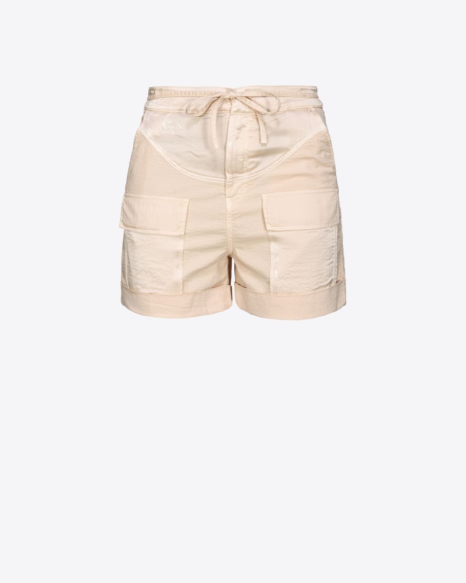 Pinko Fließende Shorts mit Maxitaschen
