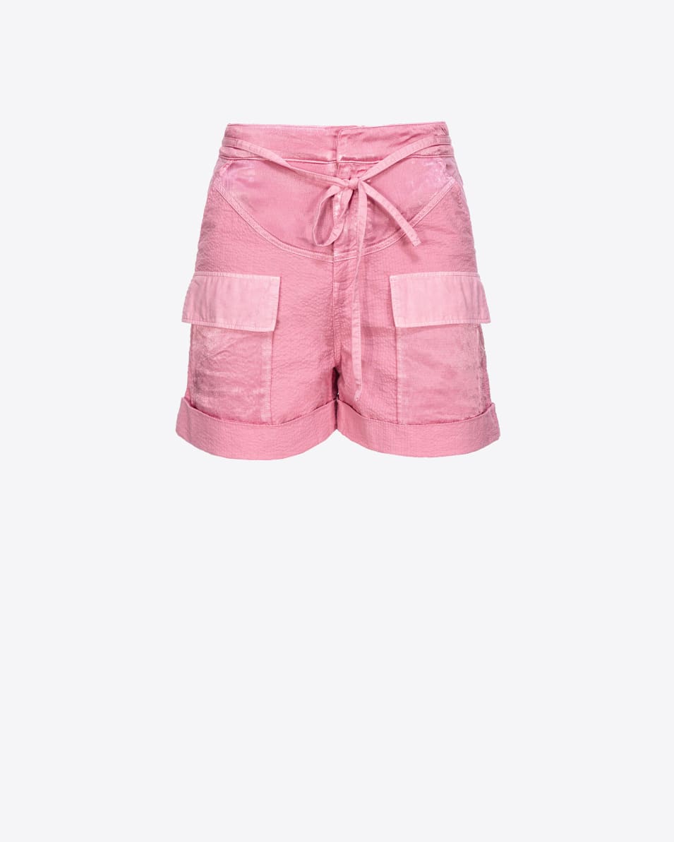 Pinko Fließende Shorts mit Maxitaschen