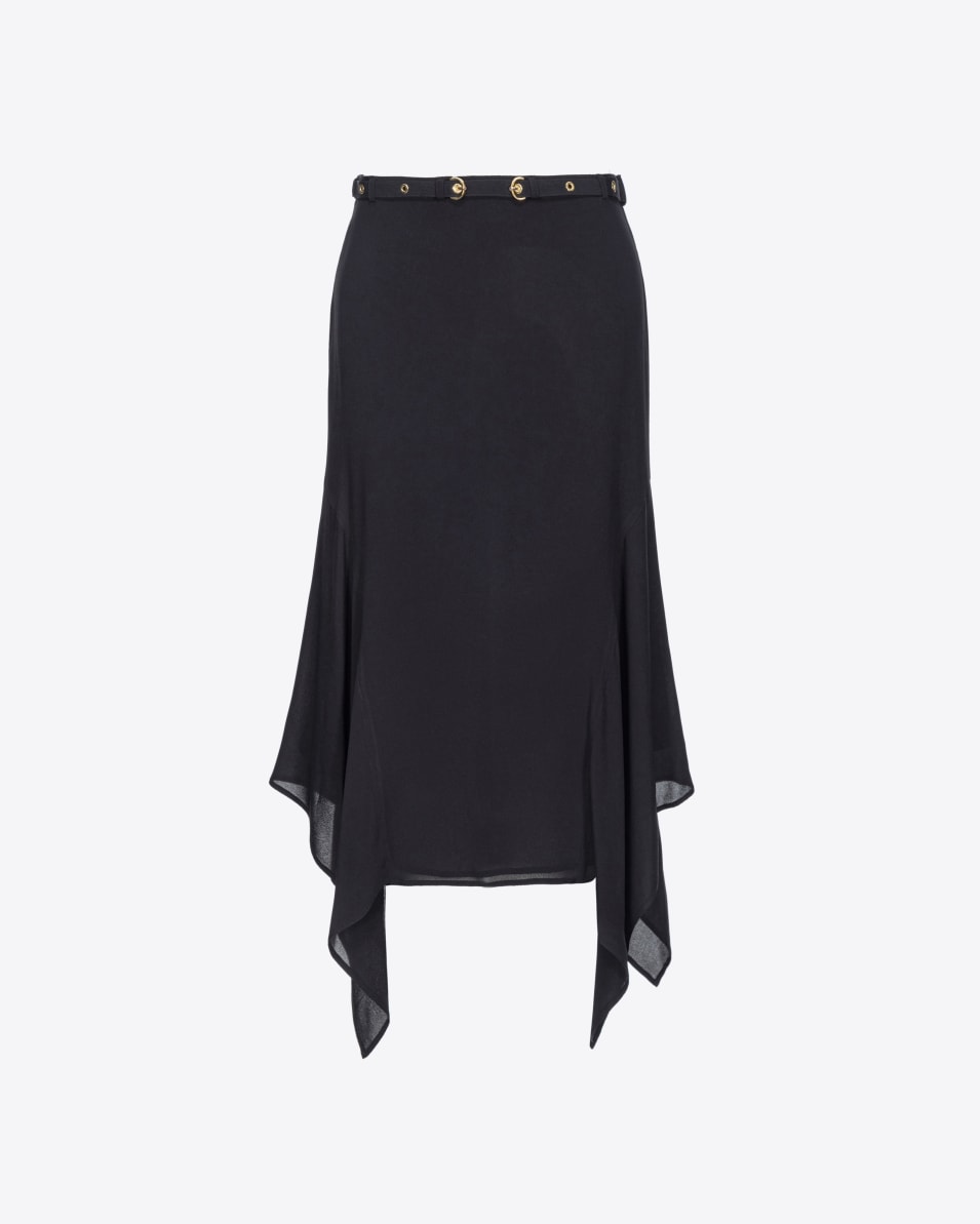 Pinko Fließender Rock mit Gürtel