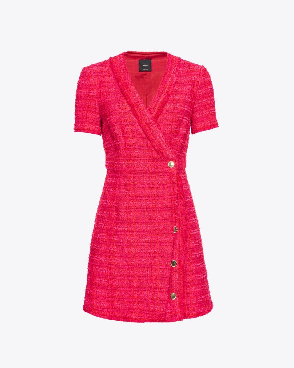 Pinko Gemustertes Tweed-Minikleid