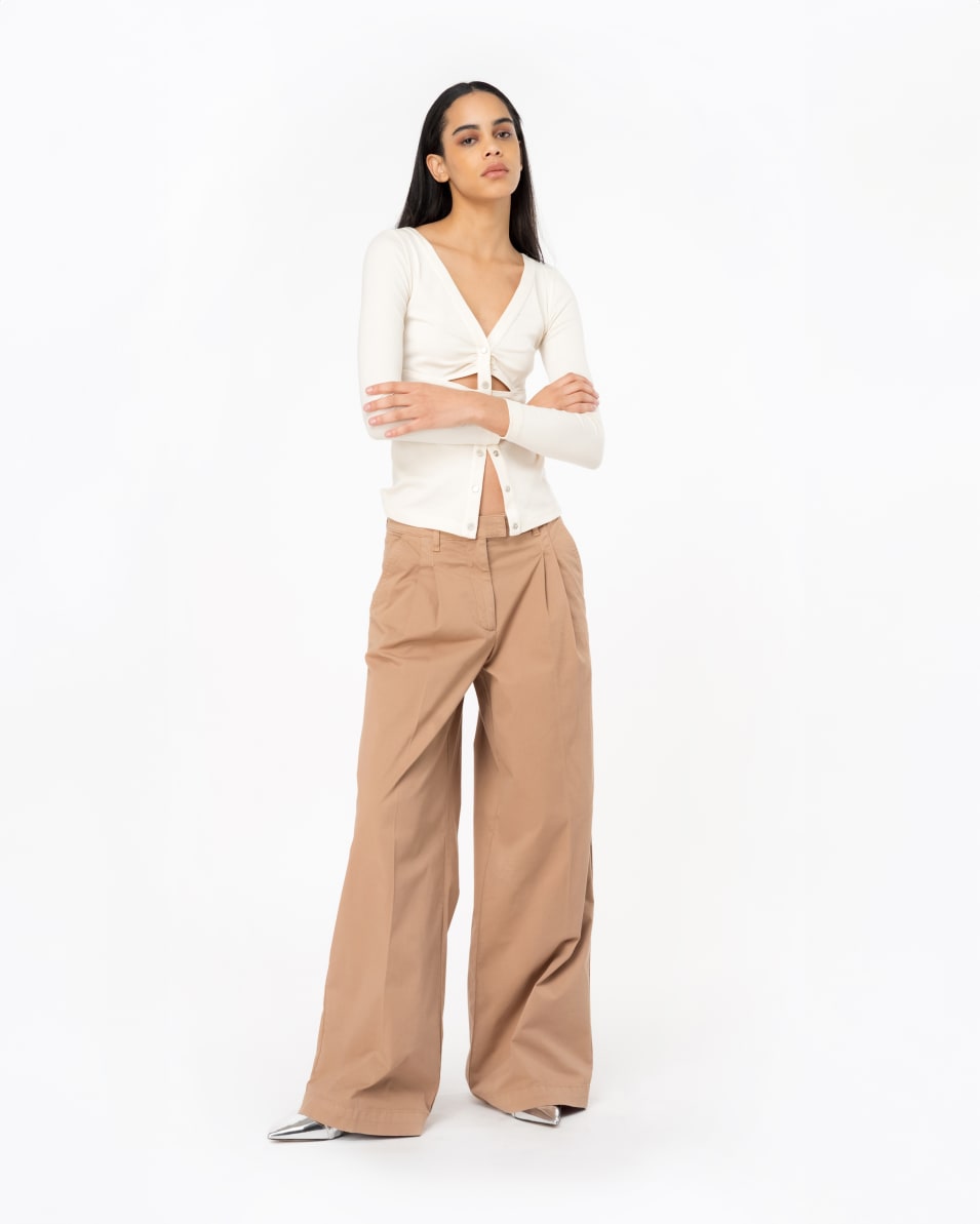 Pinko Gerippter Pullover Mit Perlmuttknöpfen