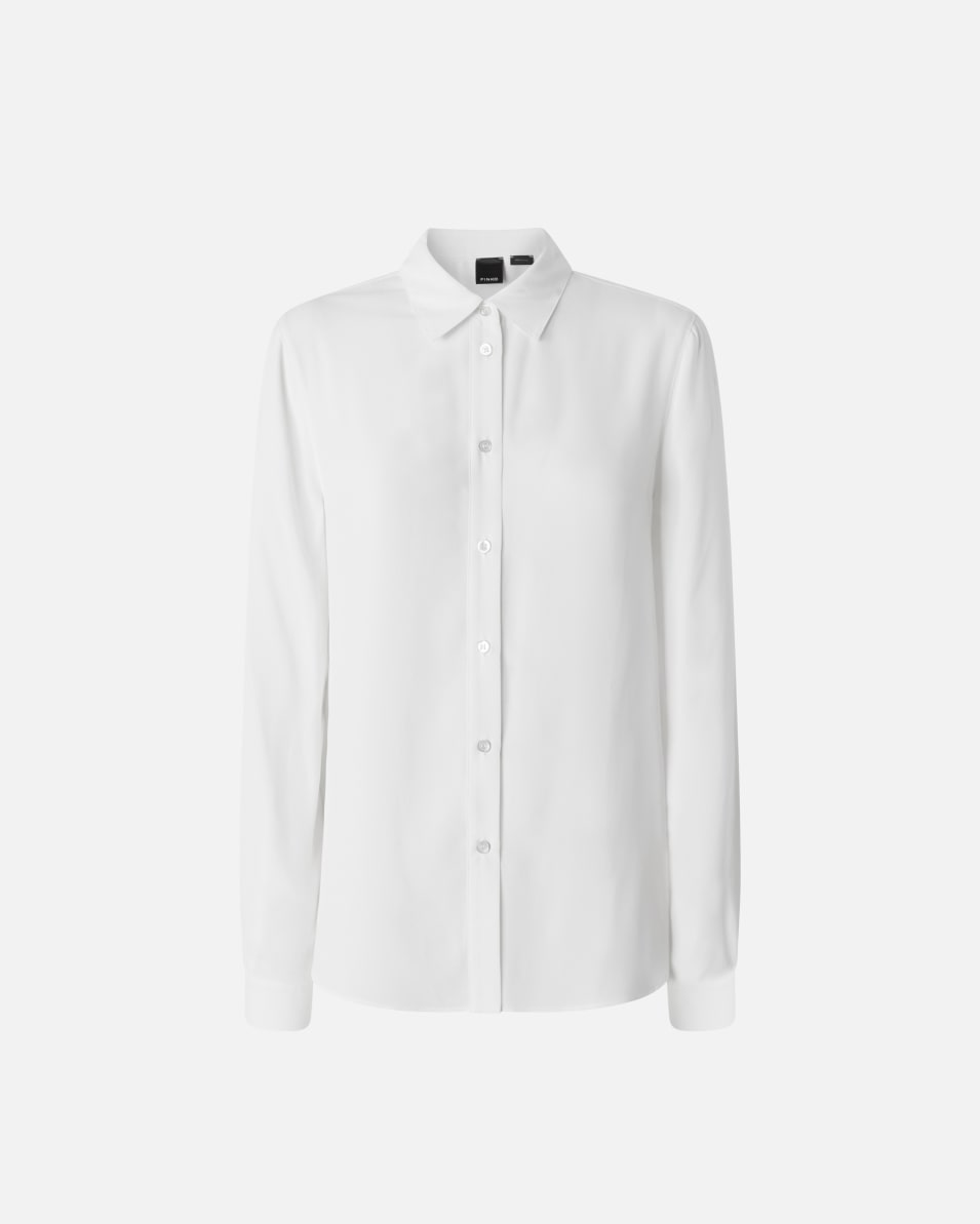 Pinko Hemdbluse aus Crêpe de Chine aus Seidenmix