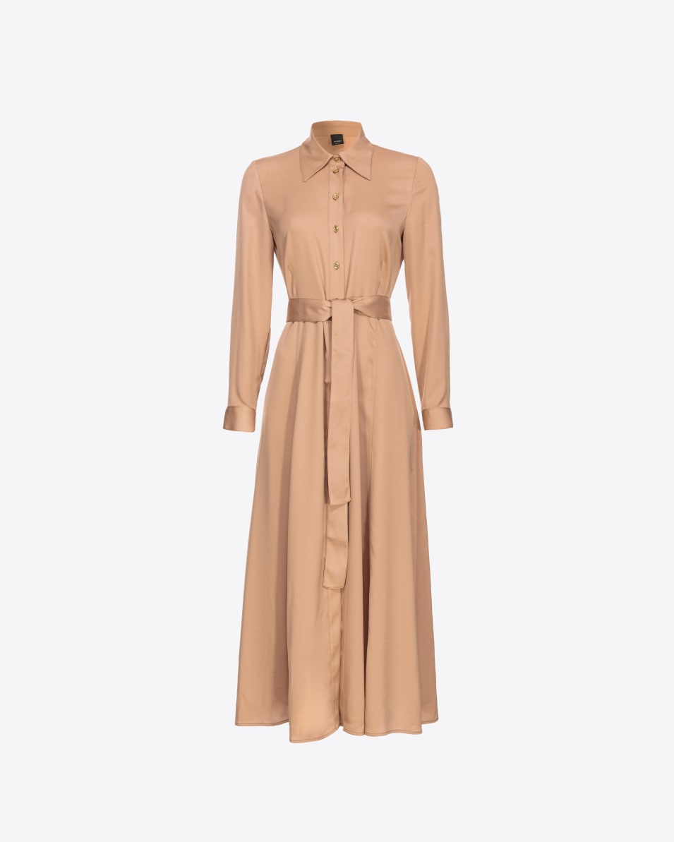 Pinko Hemdblusenkleid aus mattem Satin