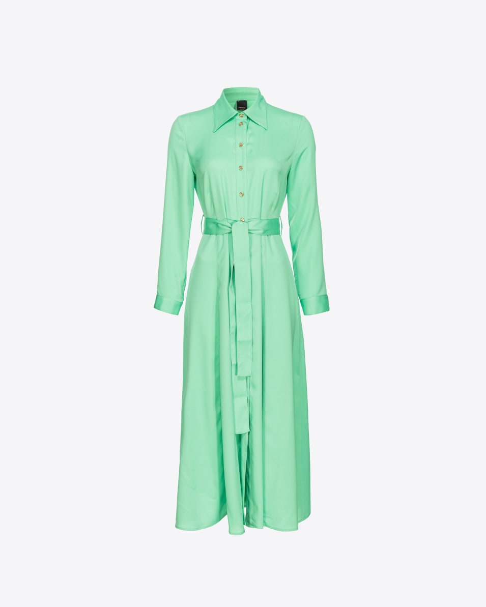 Pinko Hemdblusenkleid aus mattem Satin