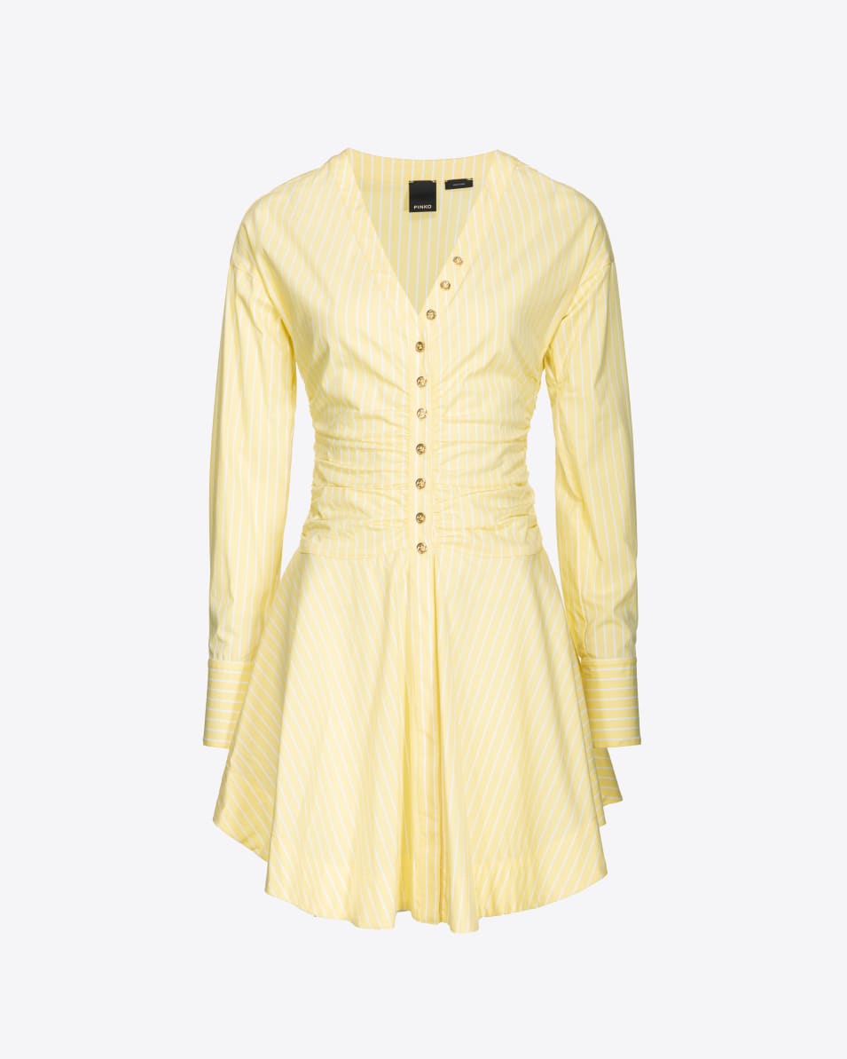 Pinko Hemdblusenkleid mit Längsstreifen