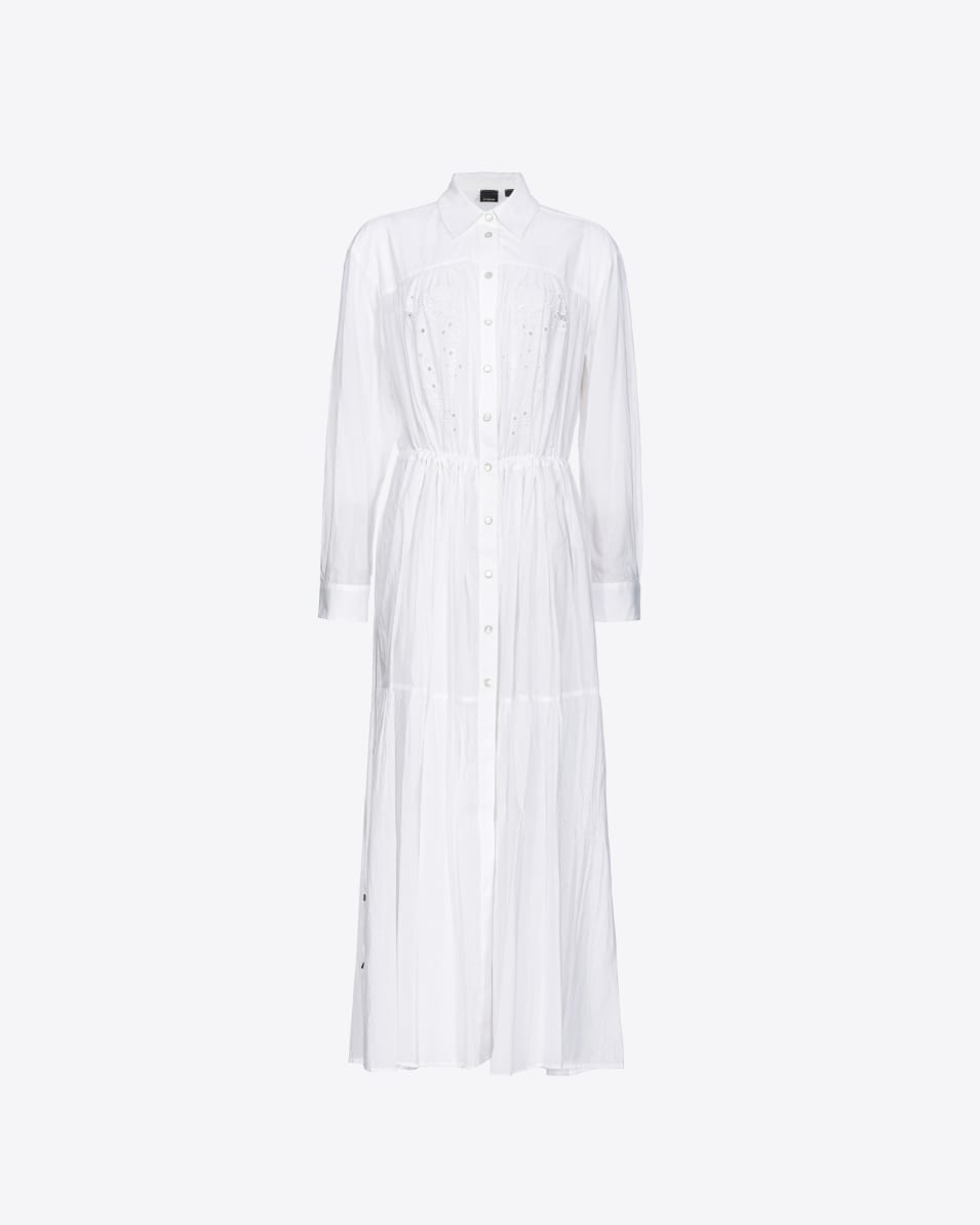 Pinko Hemdblusenkleid mit Lochspitze im Rodeo-Stil