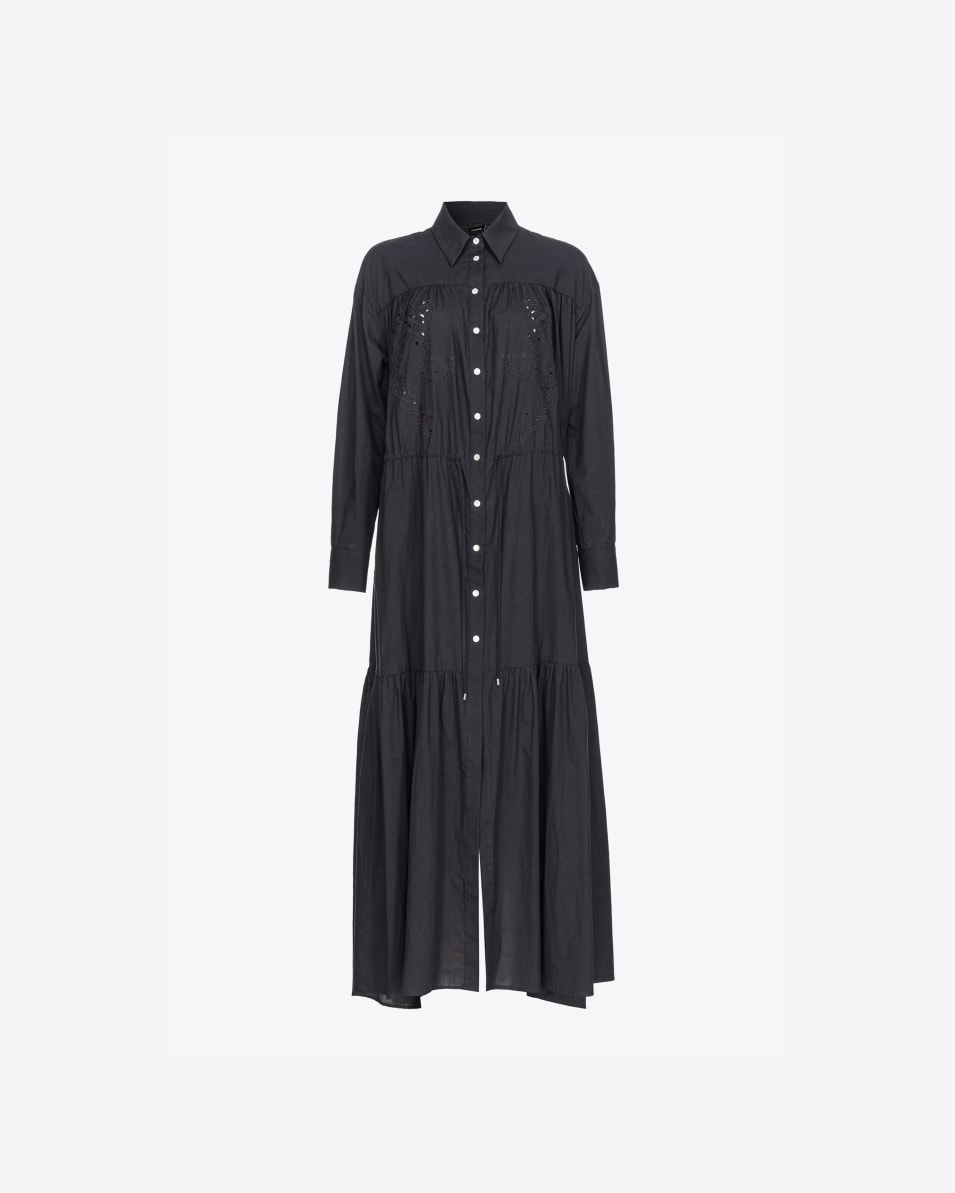 Pinko Hemdblusenkleid mit Lochspitze im Rodeo-Stil