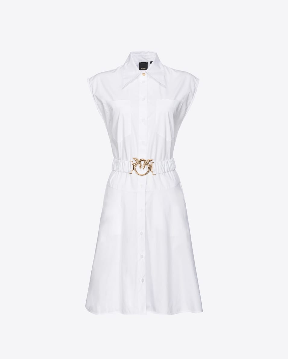 Pinko Hemdblusenkleid mit Love-Birds-Gürtel