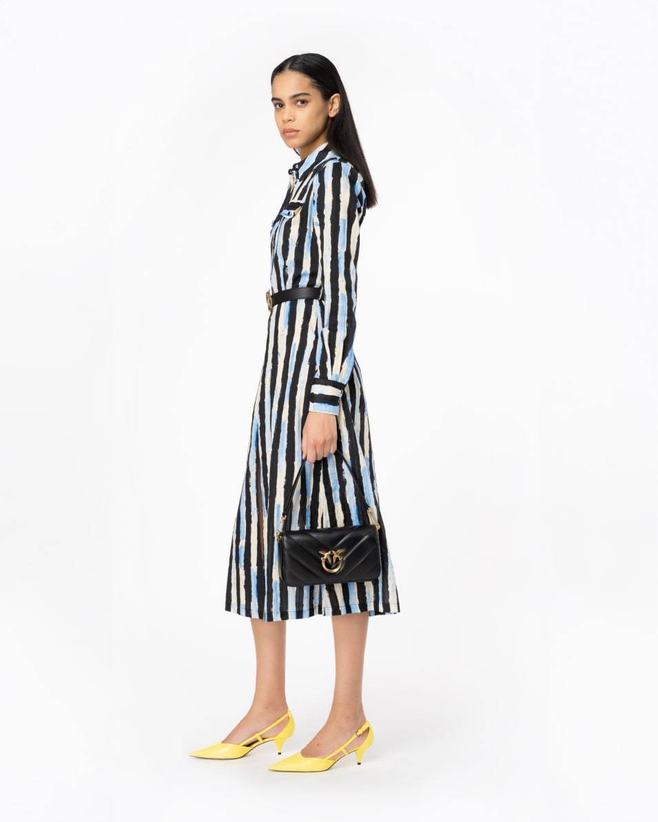 Pinko Hemdblusenkleid Pinselstrich