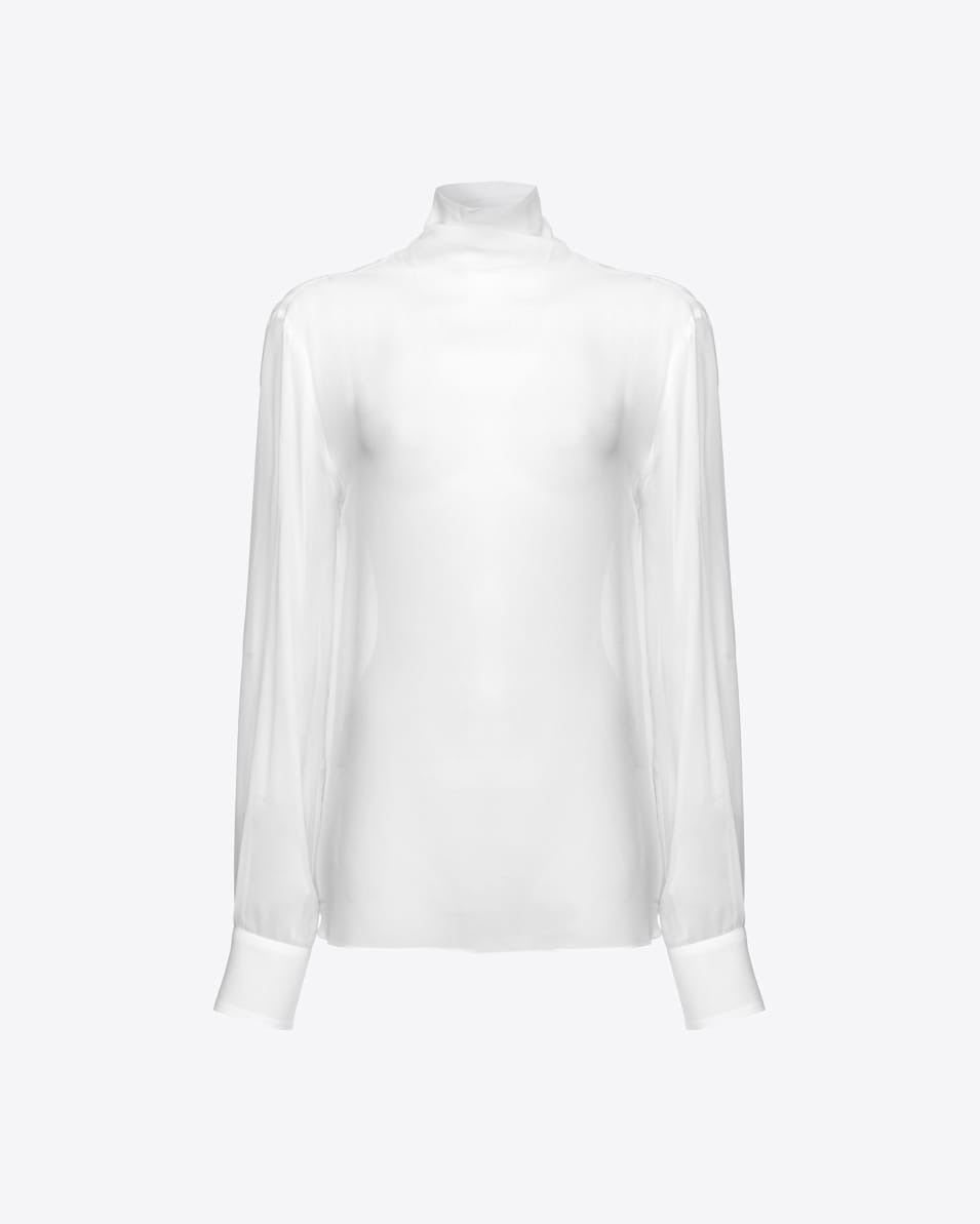 Pinko Hochgeschlossene Georgette-Bluse